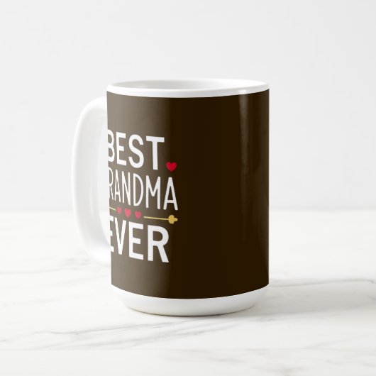 Best grandma ever kaffeetasse (Vorderseite Links)