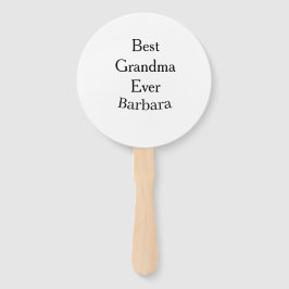 Best Grandma ever name date simple mothers day min Fächer