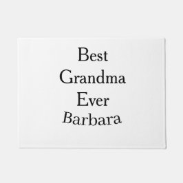 Best Grandma ever name date simple mothers day min Fußmatte