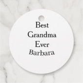 Best Grandma ever name date simple mothers day min Geschenkanhänger (Rückseite)