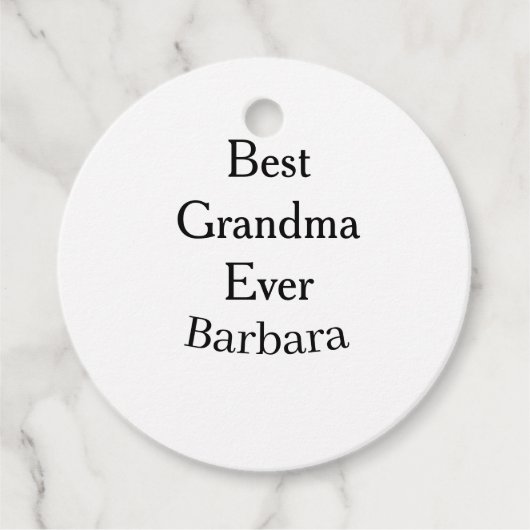 Best Grandma ever name date simple mothers day min Geschenkanhänger (Vorderseite)