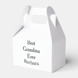 Best Grandma ever name date simple mothers day min Geschenkschachtel