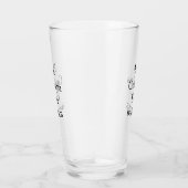 Best Grandma ever name date simple mothers day min Glas (Rechts)