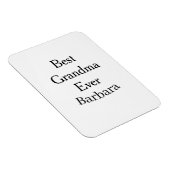 Best Grandma ever name date simple mothers day min Magnet (Rechte Seite)