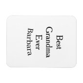 Best Grandma ever name date simple mothers day min Magnet (Horizontal)