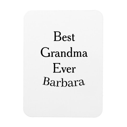 Best Grandma ever name date simple mothers day min Magnet (Vertikal)