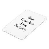Best Grandma ever name date simple mothers day min Magnet (Linke Seite)