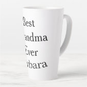 Best Grandma ever name date simple mothers day min Milchtasse (Rechte Ecke)