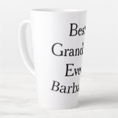 Best Grandma ever name date simple mothers day min Milchtasse (Linke Ecke)