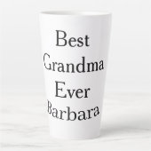 Best Grandma ever name date simple mothers day min Milchtasse (Vorderseite)