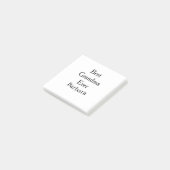 Best Grandma ever name date simple mothers day min Post-it Klebezettel (angewinkelt)