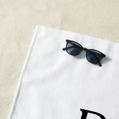 Best Grandma ever name date simple mothers day min Strandtuch (Beispiel)