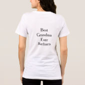 Best Grandma ever name date simple mothers day min Tri-Blend Shirt (Rückseite)