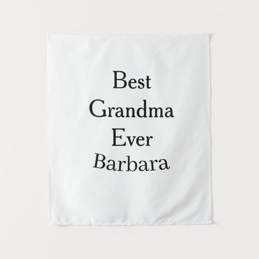 Best Grandma ever name date simple mothers day min Wandteppich (Vorderseite)