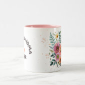 Best Grandma Ever Personalized Zweifarbige Tasse (Mittel)