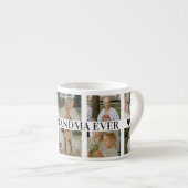 Best Grandma Ever Photo Collage – Gift with Hearts Espressotasse (Vorderseite Rechts)