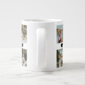 Best Grandma Ever Photo Collage – Gift with Hearts Jumbo-Tasse (Rückseite)