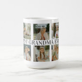 Best Grandma Ever Photo Collage – Gift with Hearts Kaffeetasse (Mittel)