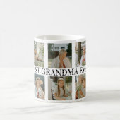 Best Grandma Ever Photo Collage – Gift with Hearts Kaffeetasse (Mittel)