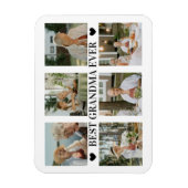 Best Grandma Ever Photo Collage – Gift with Hearts Magnet (Vertikal)