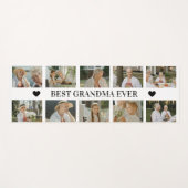 Best Grandma Ever Photo Collage – Gift with Hearts Yogamatte (Vorderseite (Horizontal))