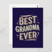 Best grandma ever postkarte (Vorne/Hinten)