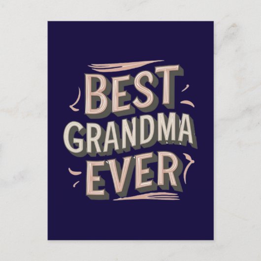 Best grandma ever postkarte (Vorderseite)