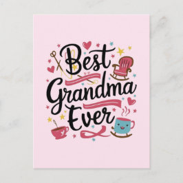 Best grandma ever postkarte