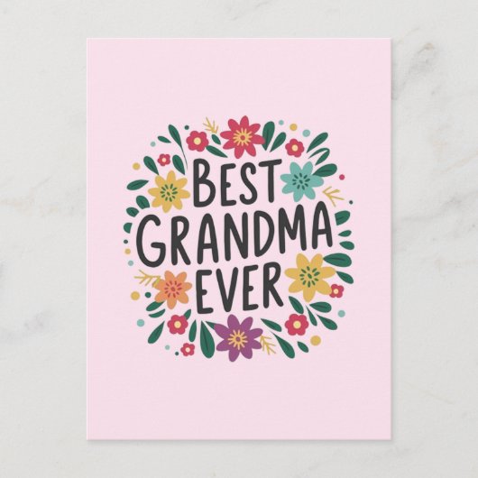 Best grandma ever postkarte (Vorderseite)
