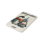 Best Grandma Ever Winter Penguins Badematte (Schrägansicht)