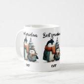 Best Grandma Ever Winter Penguins Kaffeetasse (Vorderseite Links)