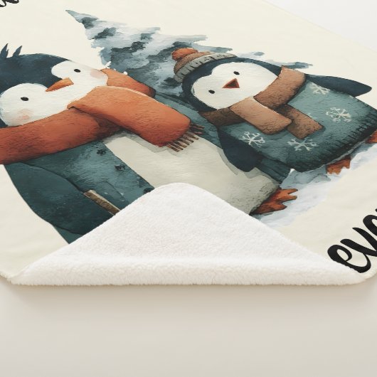 Best Grandma Ever Winter Penguins Sherpadecke (3/4)