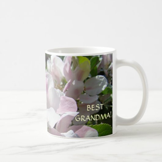 BEST GRANDMA! Kaffee-Cup-Tasse gibt Apple-Blüten Kaffeetasse (Rechts)