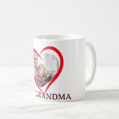 Best Grandma Personalized Own Photo Mug Kaffeetasse (VorderseiteRechts)