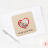 Best Grandma Personalized Own Photo Sticker (Umschlag)