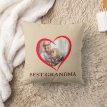 Best Grandma Personalized Throw Pillow Gift
