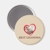Best Grandma Personalized Unique Magnet Gift (Vorderseite/Rückseite)