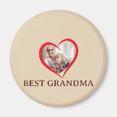 Best Grandma Personalized Unique Magnet Gift (Vorne)