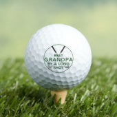 BEST GRANDPA BY LANGE SHOT Funny Green Golf Clubs Golfball (Insitu T-Shirt)
