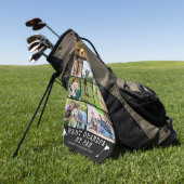 BEST GRANDPA BY PAR 9 FotoCollage Personalisiert G Golfhandtuch (Gras)
