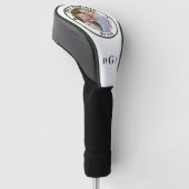 BEST GRANDPA BY PAR Foto Monogram Forest Green Golf Headcover (angewinkelt)