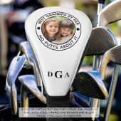 BEST GRANDPA BY PAR Foto Monogram Funny Golf Headcover