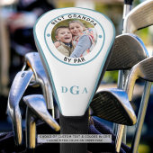 BEST GRANDPA BY PAR Foto Monogram Light Blue Golf Headcover