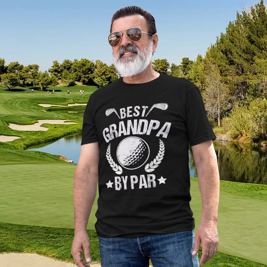 Best Grandpa By par Funny Golfer Grandpa T-Shirt
