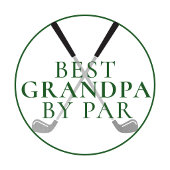 BEST GRANDPA BY PAR Funny Green Golf Clubs Golfball