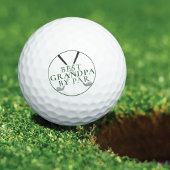 BEST GRANDPA BY PAR Funny Green Golf Clubs Golfball