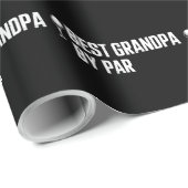 Best Grandpa by Par Golf Gift Humor Sarcasm Funny Geschenkpapier (Rolleneckpunkt)