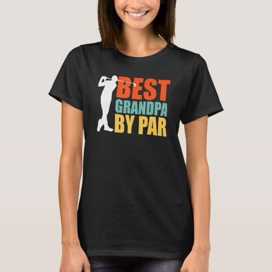 Best Grandpa By Par  Golf T-Shirt (Vorderseite)