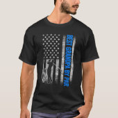Best Grandpa By Par  Golf US American Flag Father  T-Shirt (Vorderseite)