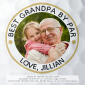 BEST GRANDPA BY PAR Photo Personalized Golf Balls Golfball